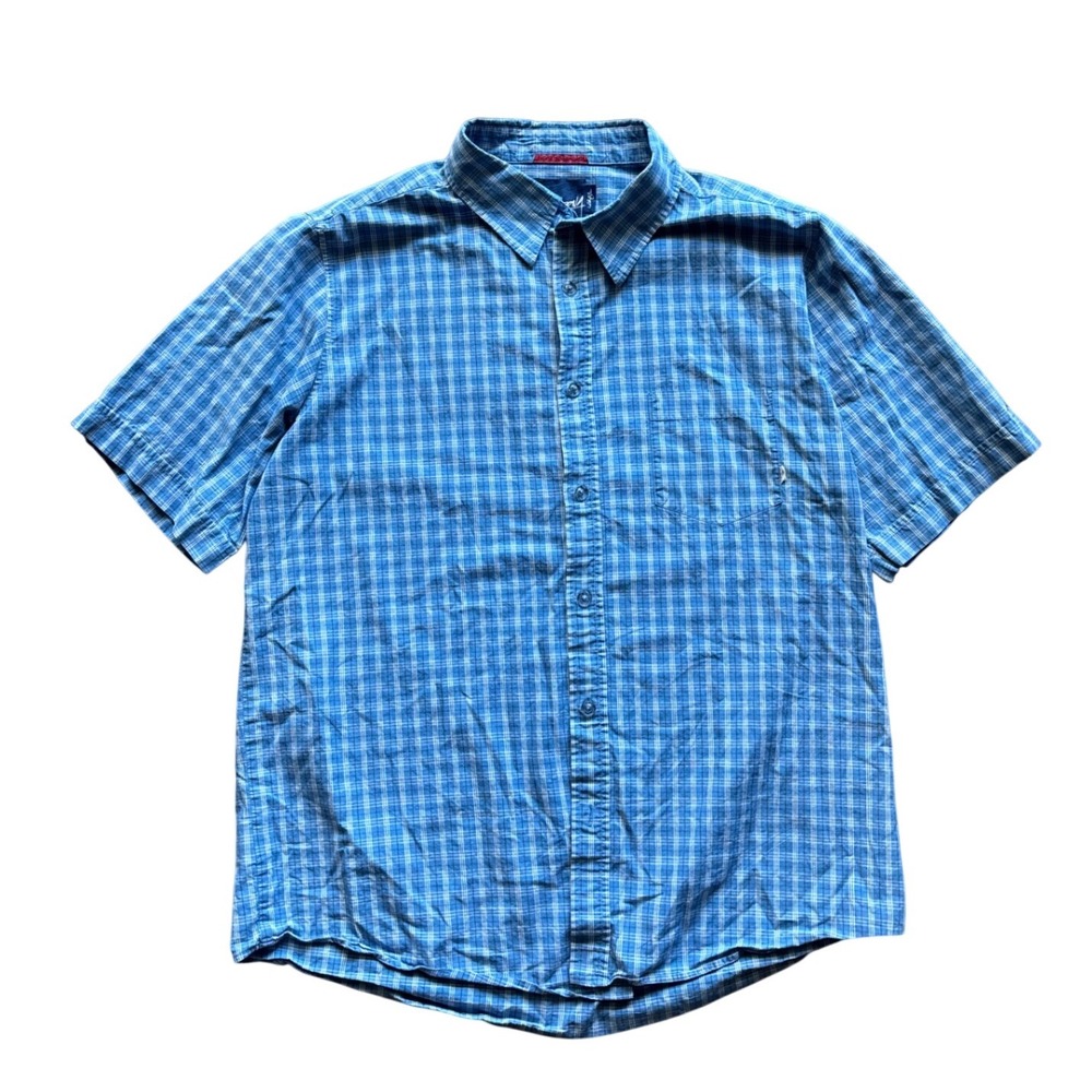 Vintage Y2K Billabong Plaid Button Down Shirt Surf Size Large